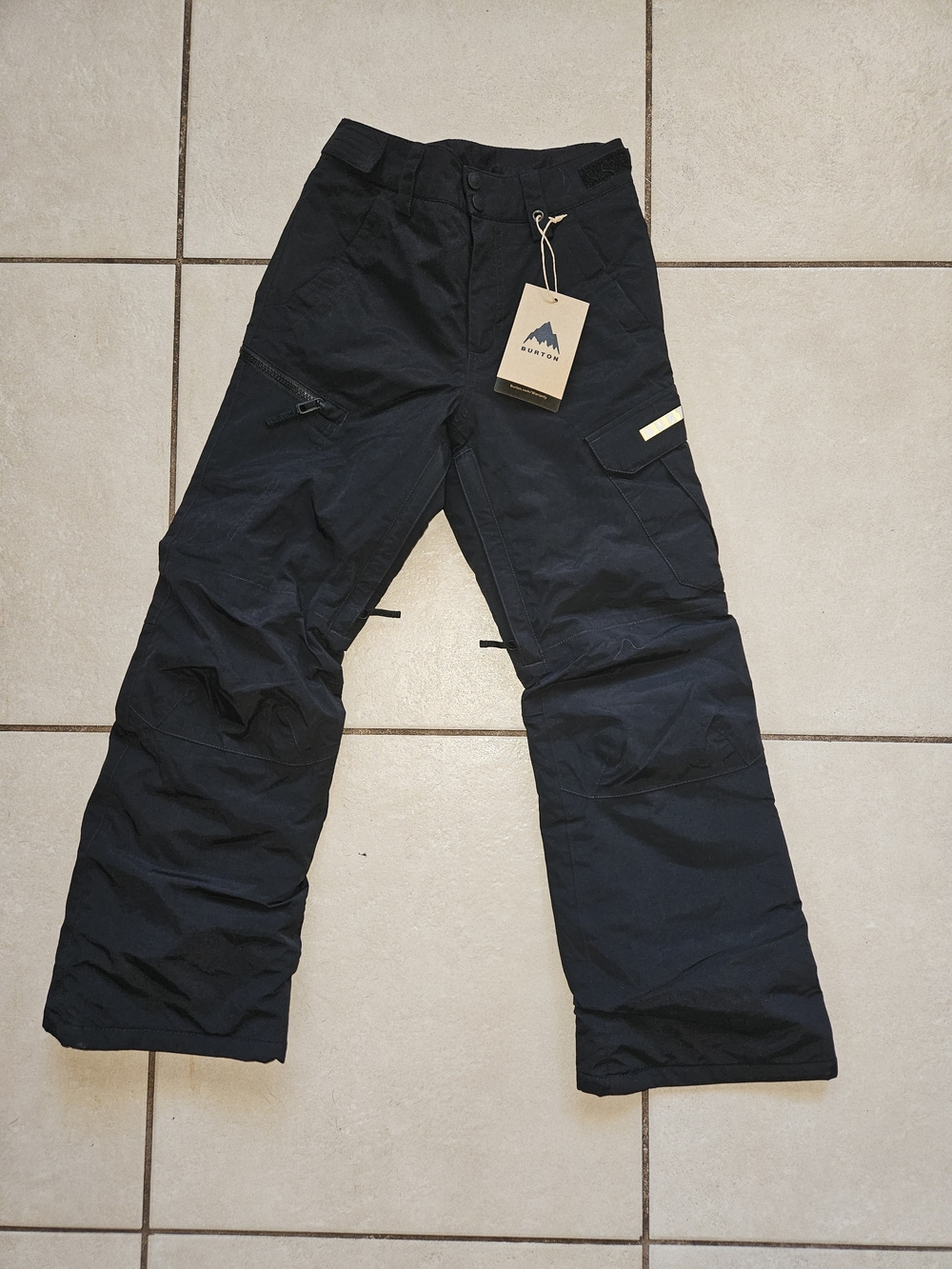 Burton Boys' Exile 2L Cargo Snowboard Pants True Black Sz M